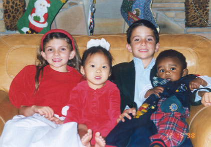 Our 1999 Christmas Card Photo